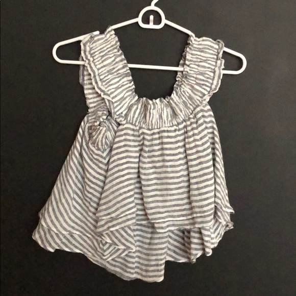 Apiece Apart Striped Crop Top - Picture 4 of 5